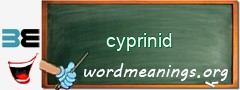 WordMeaning blackboard for cyprinid